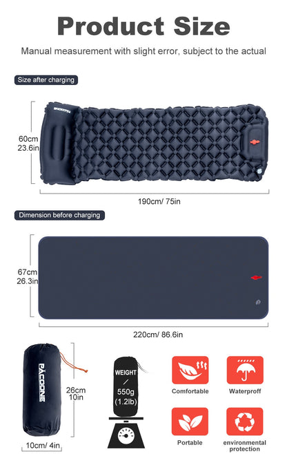 Sleeping Pad Inflatable Mattress
